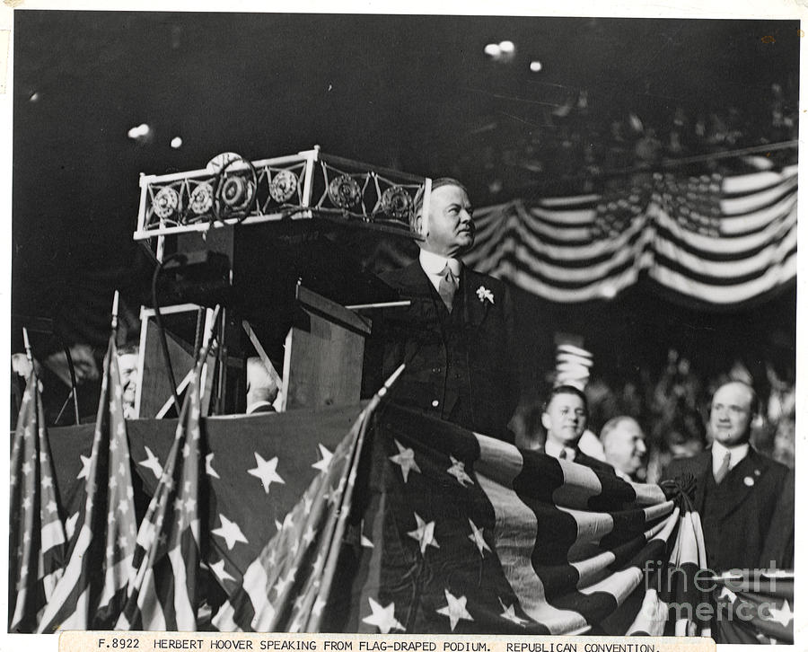 Herbert Hoover At Republican Convention Photograph by Bettmann