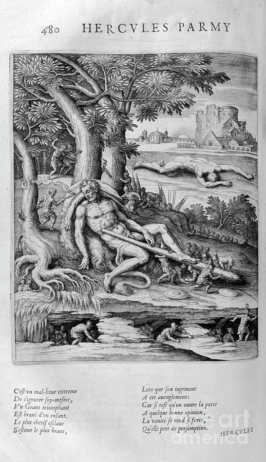 Hercules, 1615. Artist Leonard Gaultier Drawing by Print Collector