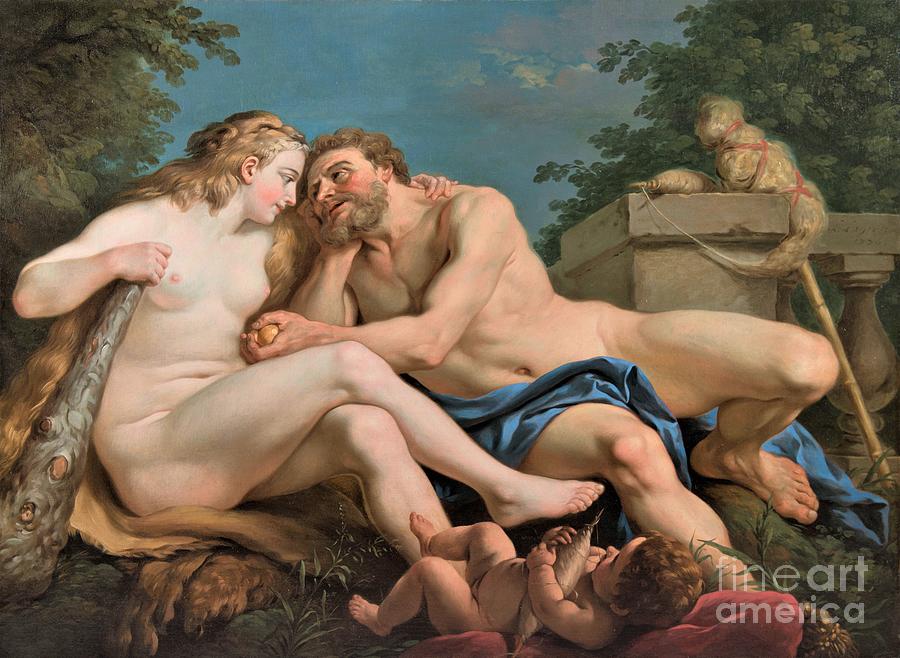 Greek Painting - Hercules and Omphale by Thea Recuerdo