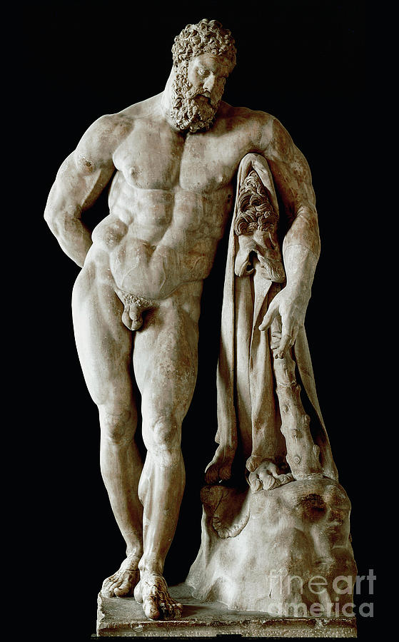 Hercules Farnese Colossal Sculpture Photograph by European School