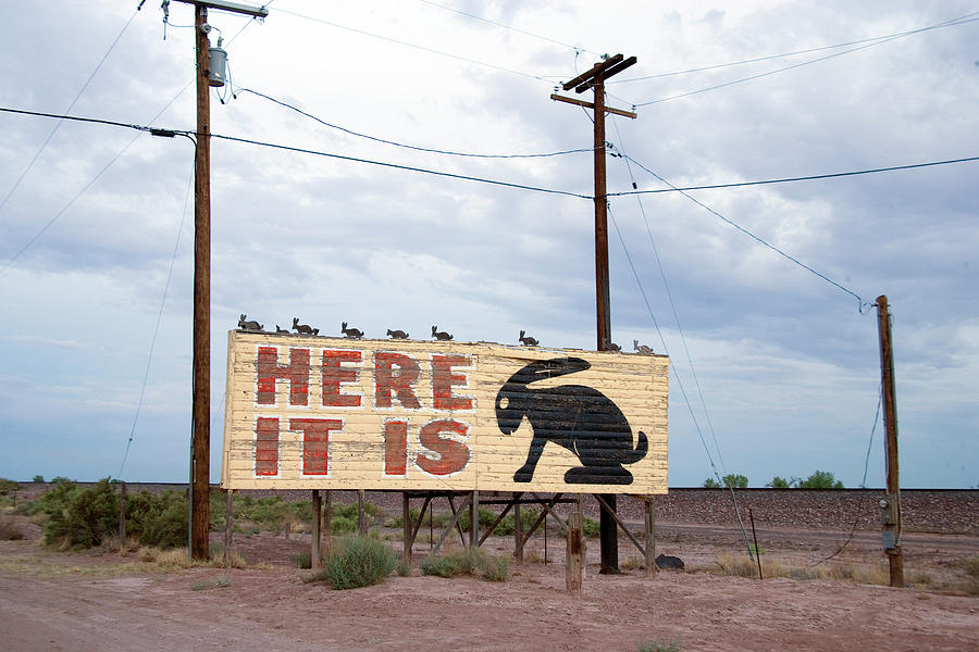 Here it is! Jackrabbit Trading Post, Route 66, Joseph City, Arizona Painting by 