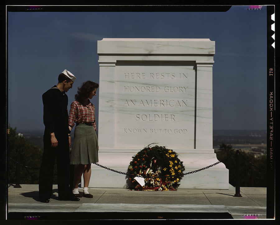 Tomb Painting - Here Rests in Honored Glory an American Soldier by Collier, John