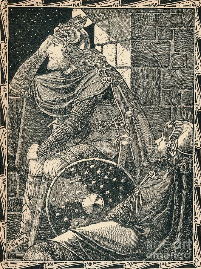 Hereward The Wake At Ely, 1902. Artist Drawing by Print Collector