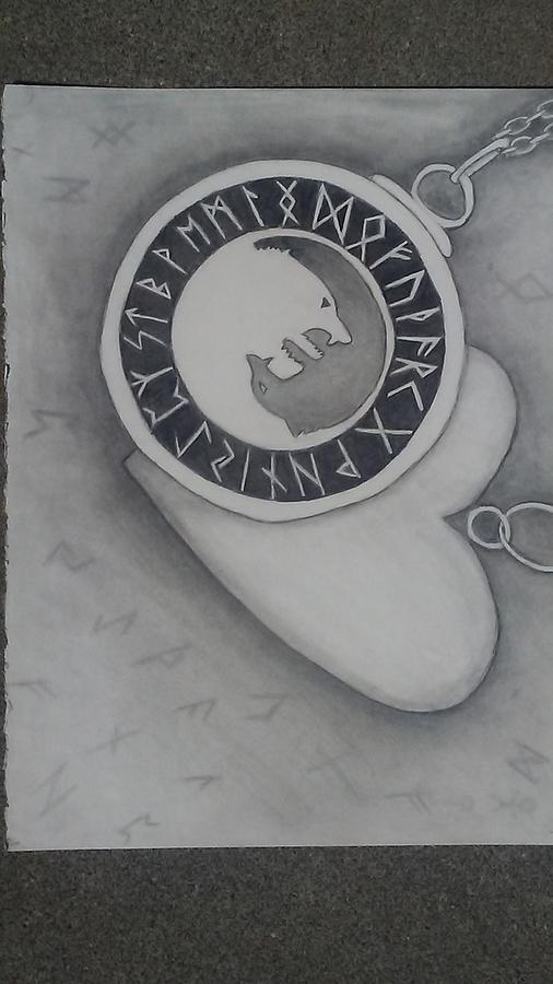 Necklace Drawing - Heritage by Shyanne Dorman