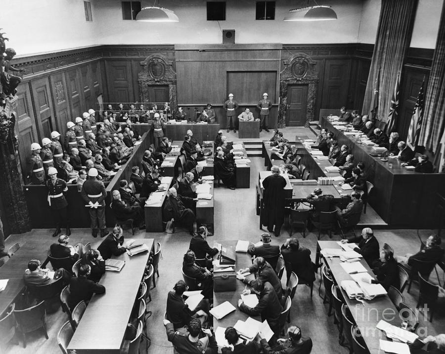 Hermann Goering On Trial At Nuremberg by Bettmann