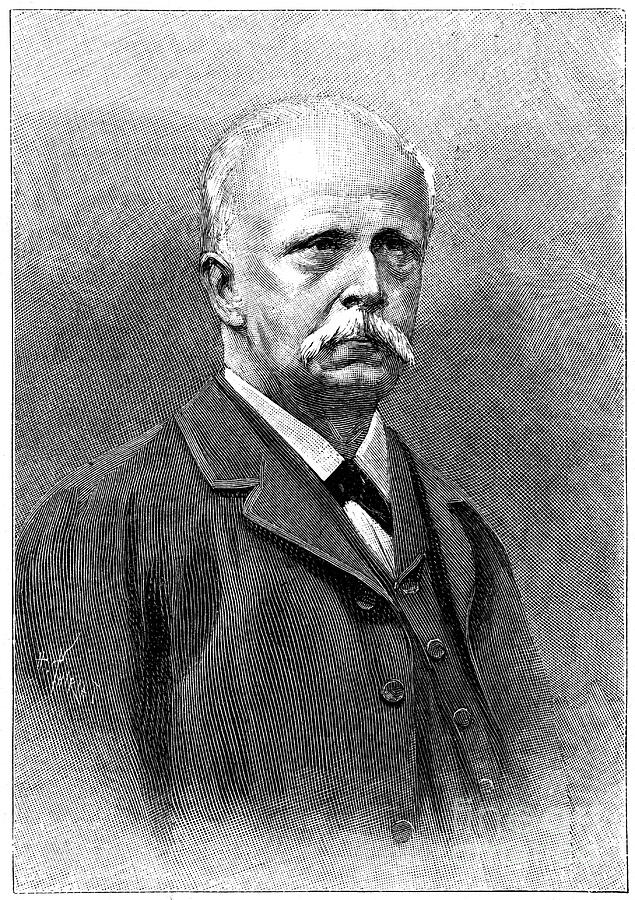 Hermann Ludwig Ferdinand Von Helmholtz Drawing by Print Collector