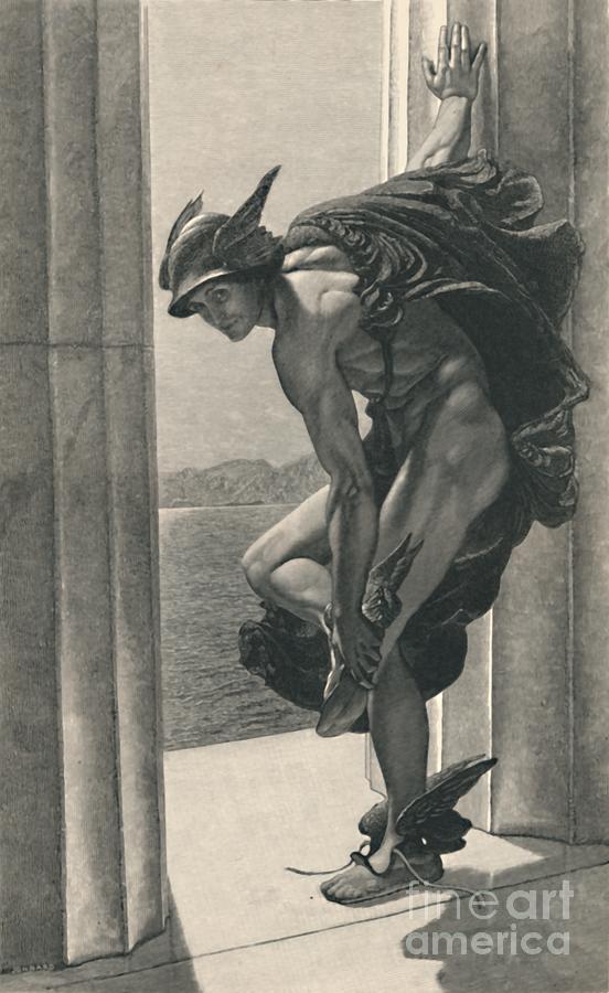 Hermes Drawing by Print Collector