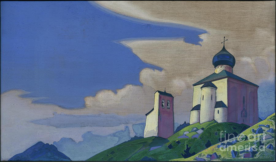 Hermitage Of St. Sergius, 1933 Painting by Nicholas Roerich