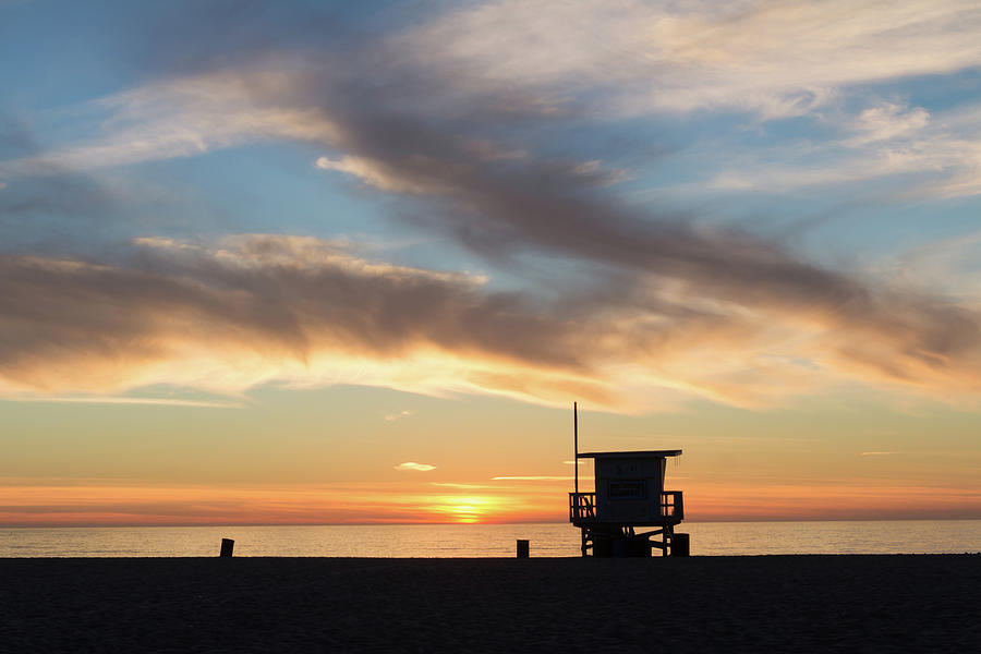 Hermosa lifeguard tower 3 Photograph by Jeff Johnson - Fine Art America