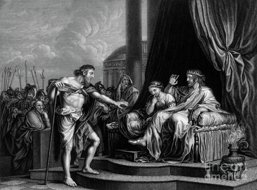 Herod Being Reproved By Him Drawing by Print Collector