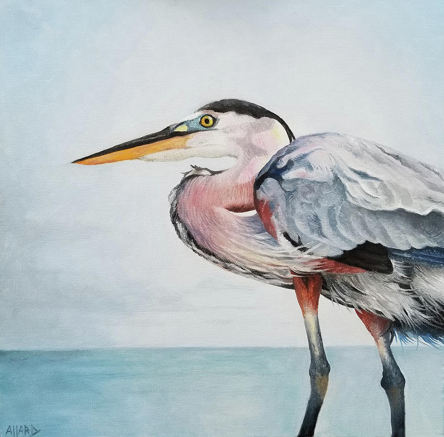 Heron II Painting by Kelly Allard - Fine Art America