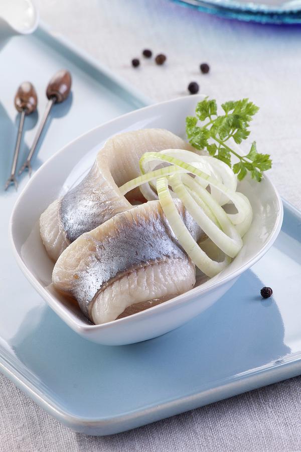 Herring Fillets With Onions Photograph by Wawrzyniak.asia
