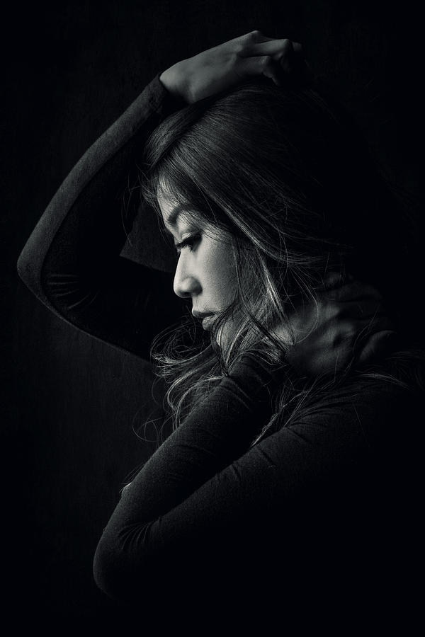 Portrait Photograph - Hesitation by Heru Sungkono