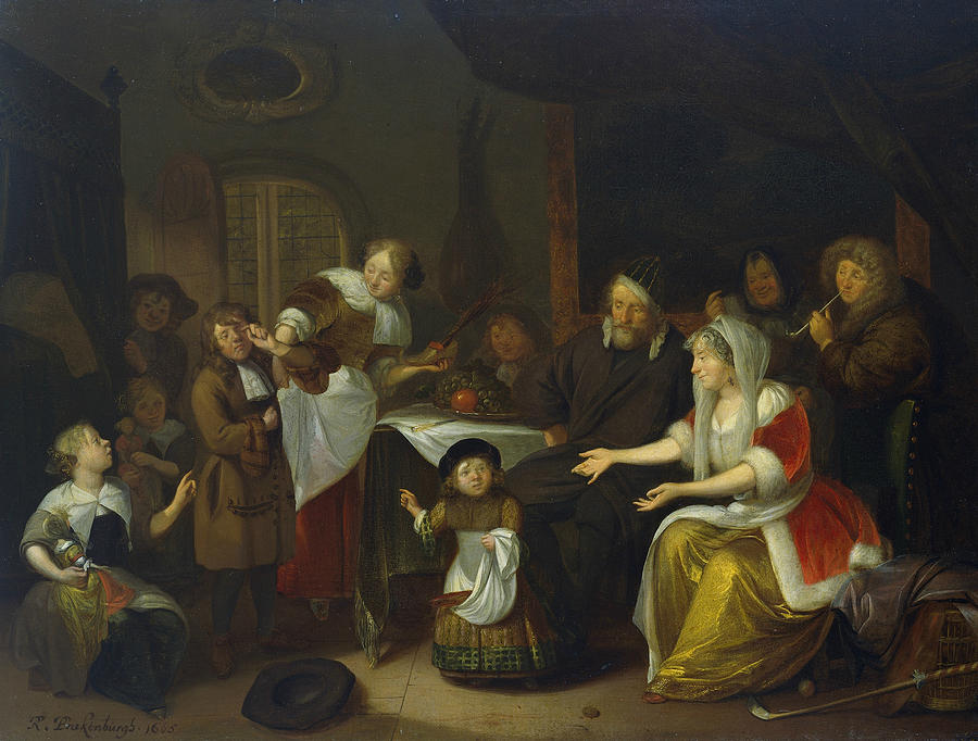 Feast of St Nicholas Painting by Richard Brakenburgh