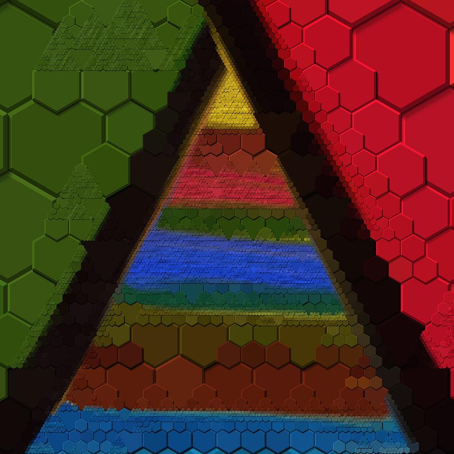 Hexagon Geometric Art by Sheila Mcdonald Hexagon Geometric Art by Sheila Mcdonald