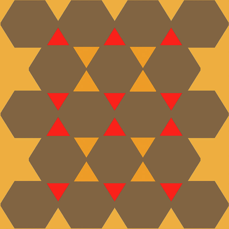 Pattern Digital Art - Hexagon Pattern-33 by Richard Homawoo