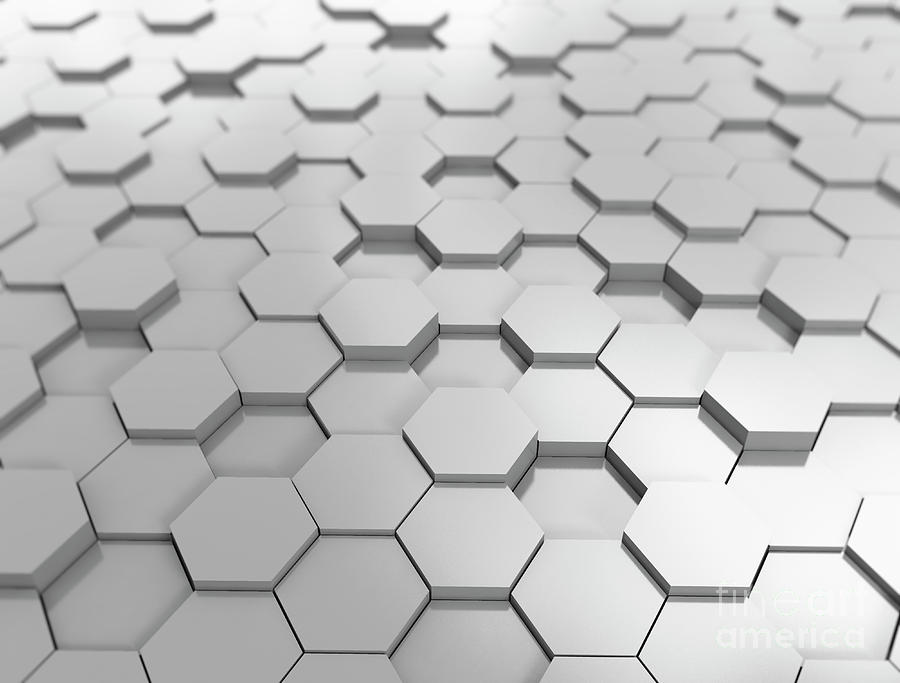 hexagon 3d pattern