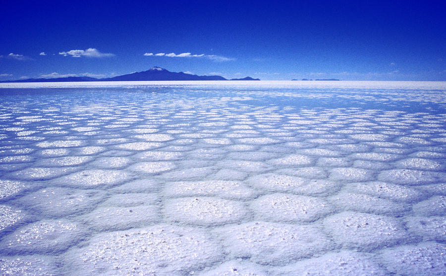 Hexagons On The Salt Lake Of Uyuni Photograph by By Lionel Arnould