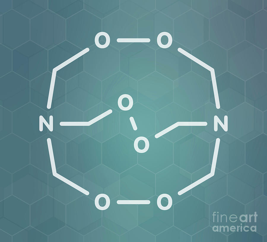 Hexamethylene Triperoxide Diamine Explosive Molecule by Molekuul ...