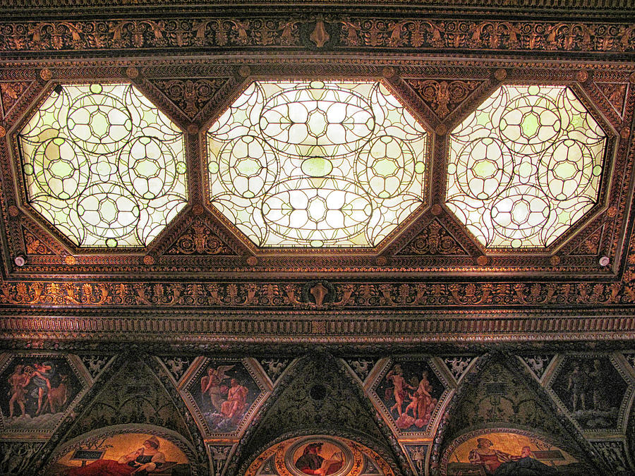 The Morgan East Room Ceiling Photograph by Jessica Jenney