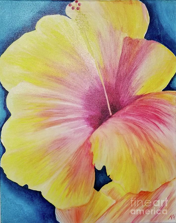 Hibiscus Painting by Monica Habib