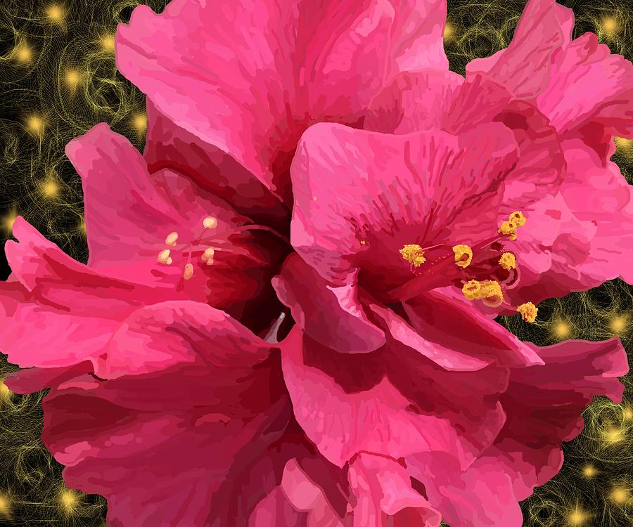 Hibiscus Pollen Drawing by Joan Stratton