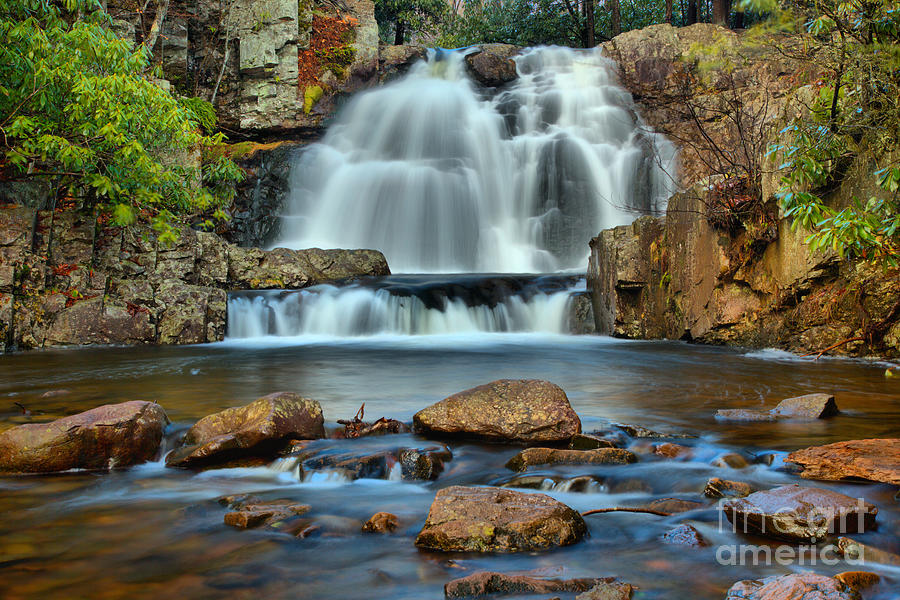 Hickory Run Pocono Waterfall Photograph by Adam Jewell