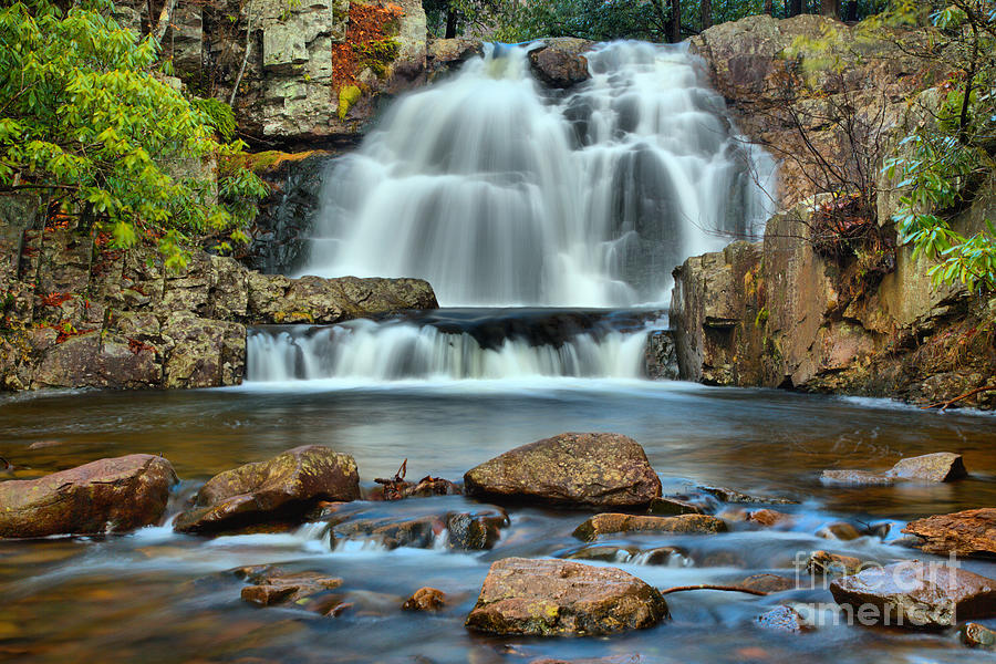 Hickory Run State Park Falls Photograph by Adam Jewell