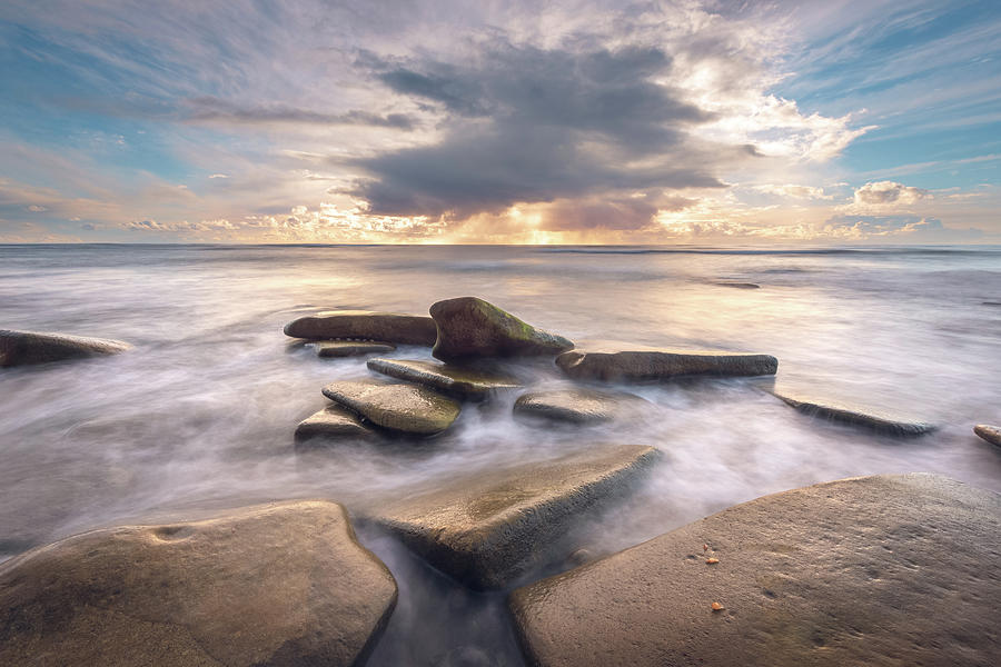 Hidden Beach Sunset Photograph by Alexander Kunz