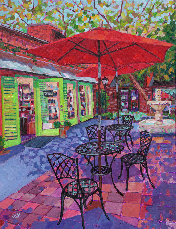Hidden Courtyard Painting by Heather Nagy