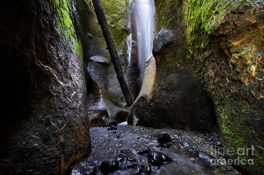 Waterfall Photograph - Hidden Falls Sombrio Beach by Bob Christopher