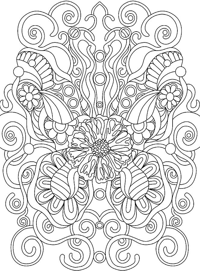 Coloring Books Drawing - Hidden Images Book A - 17 by Kathy G. Ahrens