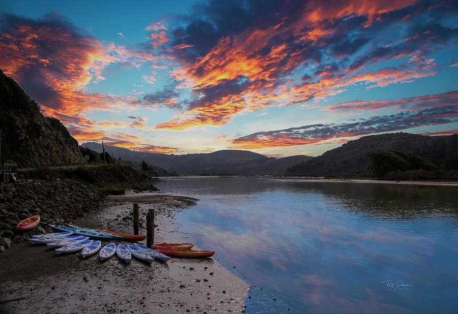 Hidden Lake Sunset Photograph by Bill Posner