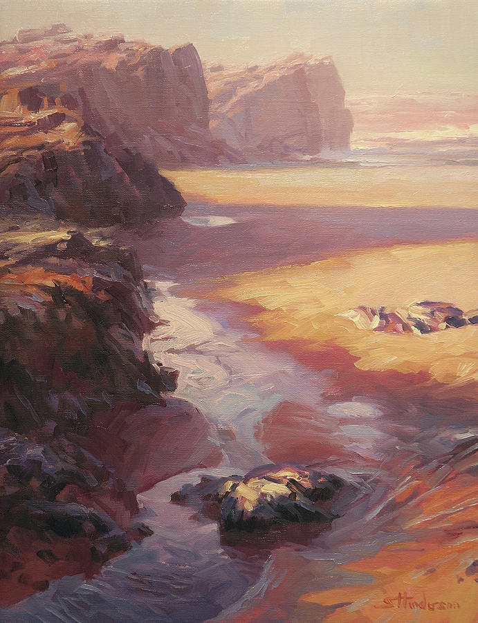 Coast Painting - Hidden Path to the Sea by Steve Henderson