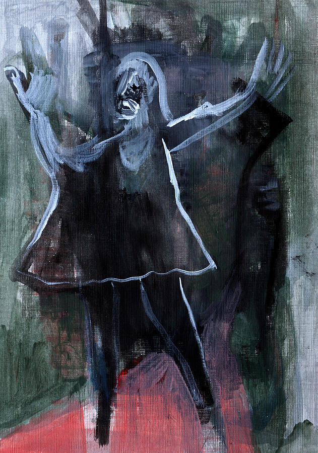 Hiding attacker Painting by Edgeworth Johnstone