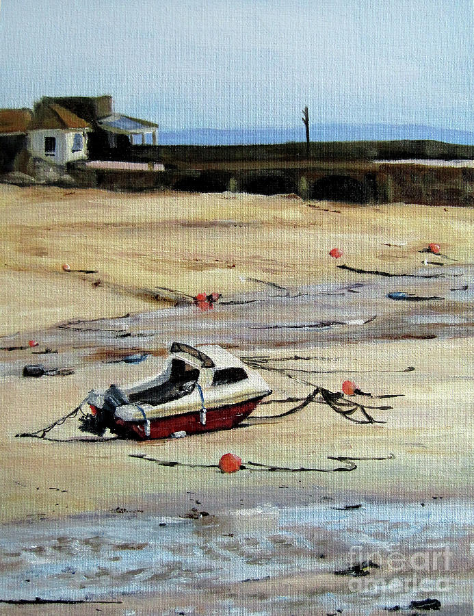 High and dry in St. Ives Painting by Ulrike Miesen-Schuermann