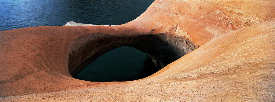 Nature Photograph - High Angle View Of A Pothole Arch by Panoramic Images