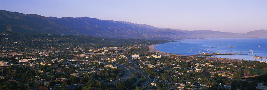 High Angle View Of A Town, Highway 101 Photograph by Panoramic Images