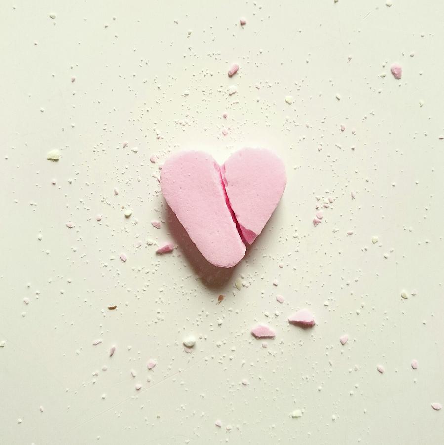 High Angle View Of Broken Heart Shape Photograph by Wulf Voss / Eyeem High Angle View Of Broken Heart Shape Photograph by Wulf Voss / Eyeem