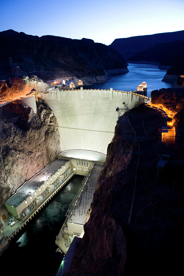 High Angle View Of Hoover Dam Against Clear Sky At Dusk Photograph by Cavan Images High Angle View Of Hoover Dam Against Clear Sky At Dusk Photograph by Cavan Images