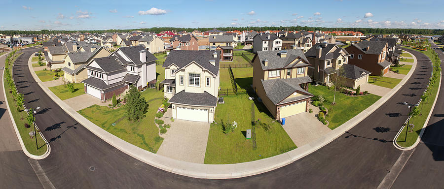 High Angle View Of Suburban Houses Photograph by Ip Galanternik D.u.