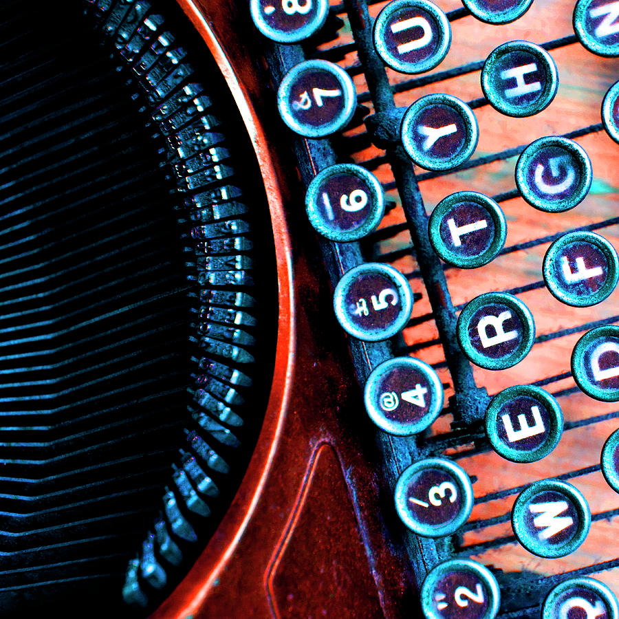 Key Photograph - High Contrast Typewriter 01 by Tom Quartermaine