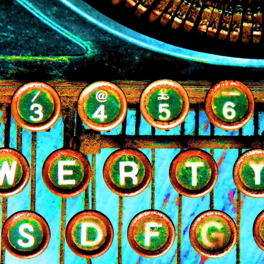 Key Photograph - High Contrast Typewriter 02 by Tom Quartermaine