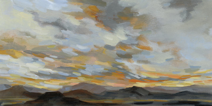 Sunset Painting - High Desert Sky I by Silvia Vassileva