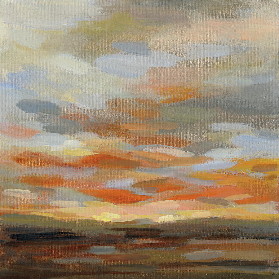 Sunset Painting - High Desert Sky II by Silvia Vassileva
