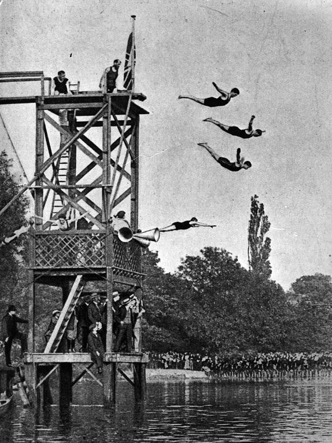 High Diving Photograph by Hulton Archive