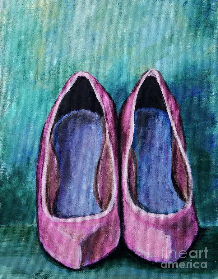 High Heel Shoes Painting by Jacqueline Athmann
