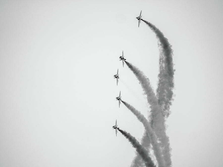 Red Arrows Photograph - High In The Sky. by Angela Aird Red Arrows Photograph - High In The Sky. by Angela Aird
