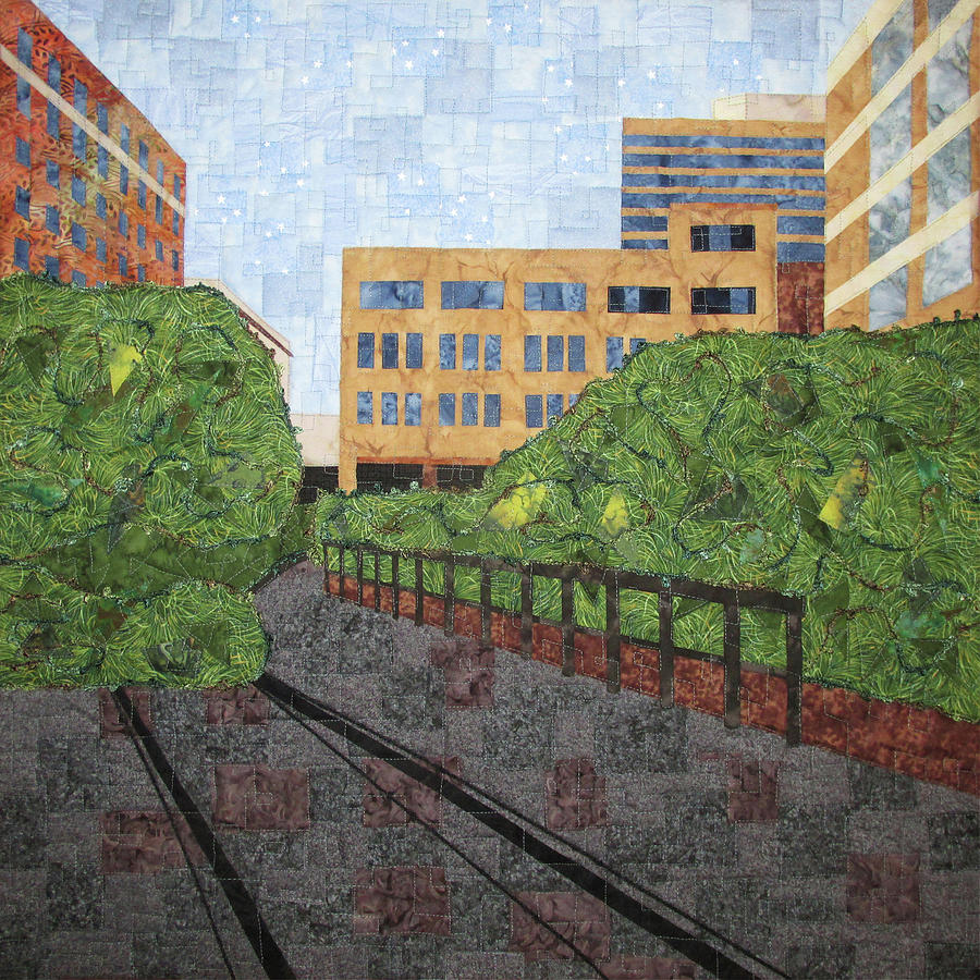 High Line in New York City Tapestry - Textile by Pam Geisel