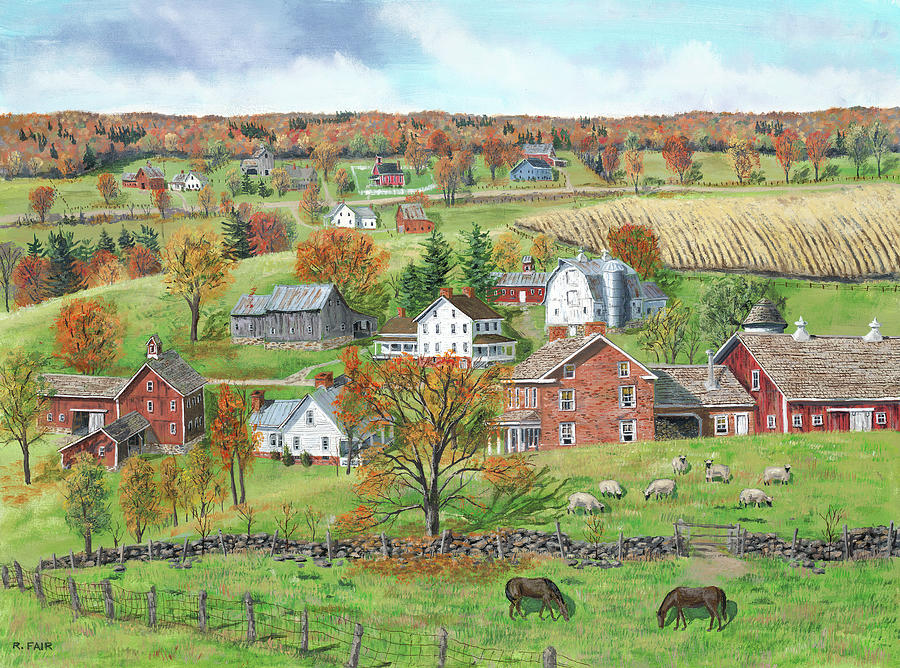 Animal Painting - High Pastures by Bob Fair
